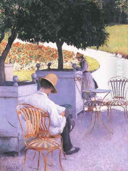 The Orange Trees Oil Painting by Gustave Caillebotte