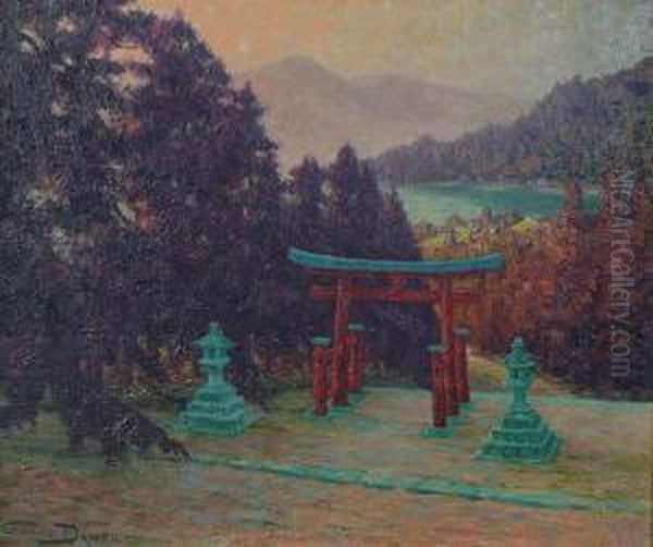 Ladescente A Hakone Oil Painting by Georges Dantu