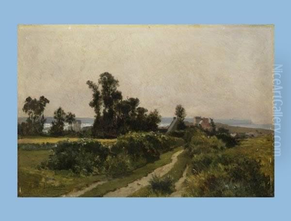 Landschaft Mit Weg Oil Painting by Louis Emile Dardoize