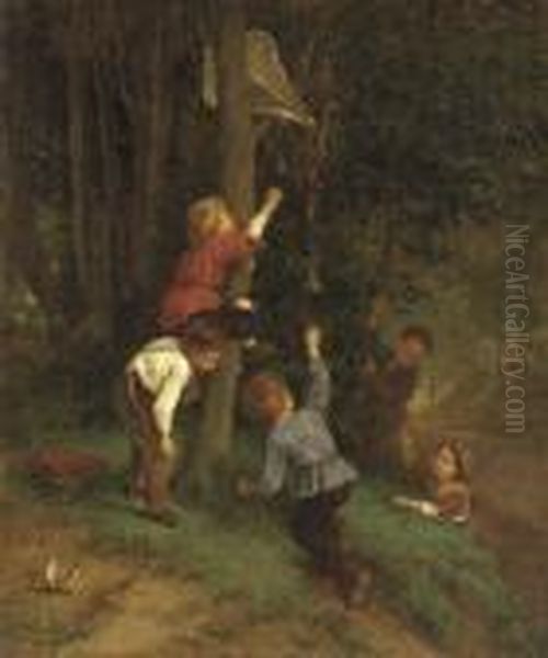 The Lost Kite Oil Painting by Andre Henri Dargelas