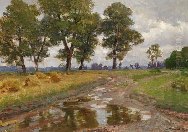 Afterthe Rain Oil Painting by Hugo Darnaut