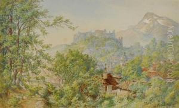 Blick Auf Salzburg Oil Painting by Hugo Darnaut