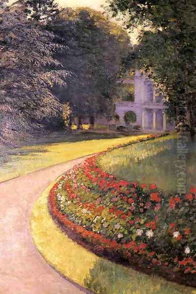 The Park At Yerres Oil Painting by Gustave Caillebotte