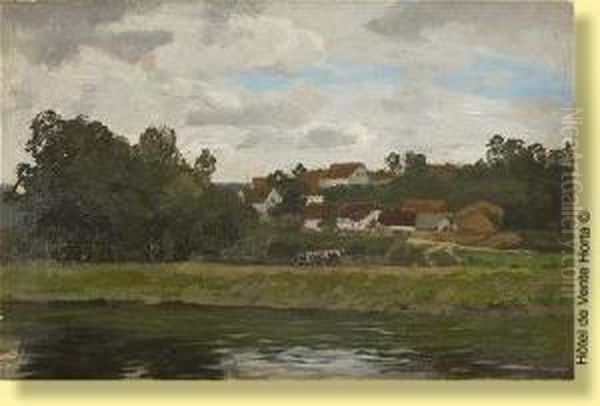 Bords De Riviere Oil Painting by Hugo Darnaut