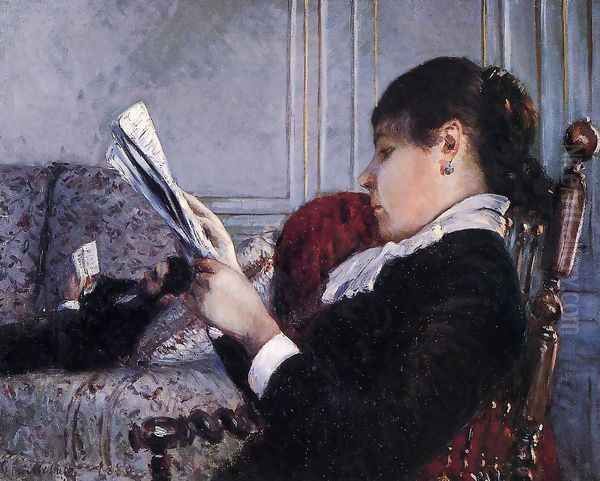 Interior Oil Painting by Gustave Caillebotte