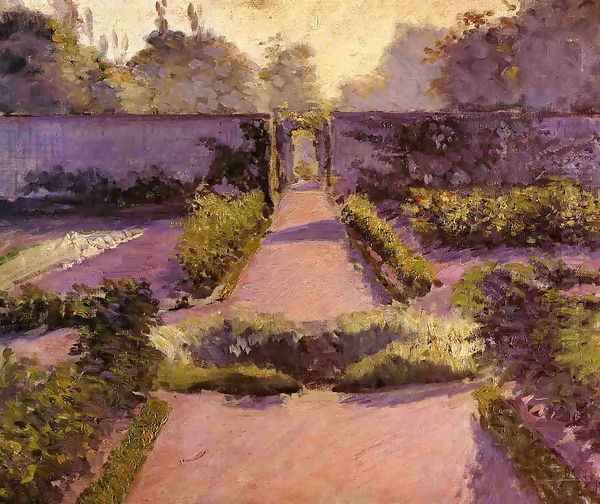 The Kitchen Garden Yerres2 Oil Painting by Gustave Caillebotte