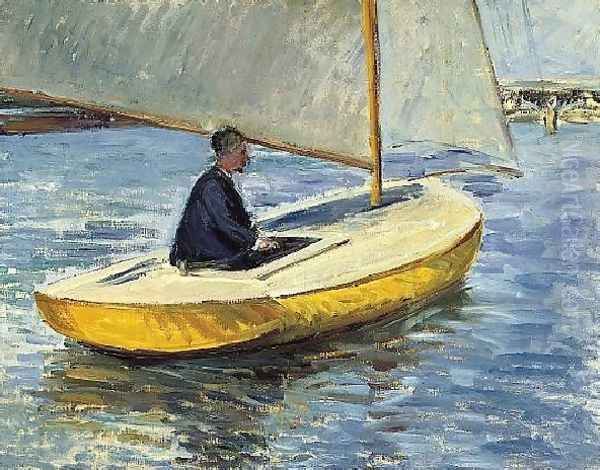 The Yellow Boat Oil Painting by Gustave Caillebotte