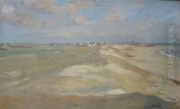 Bord De Mer En Bretagne Oil Painting by Andre Dauchez