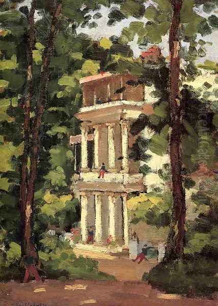 Yerres Colonnade Of The Casin Oil Painting by Gustave Caillebotte