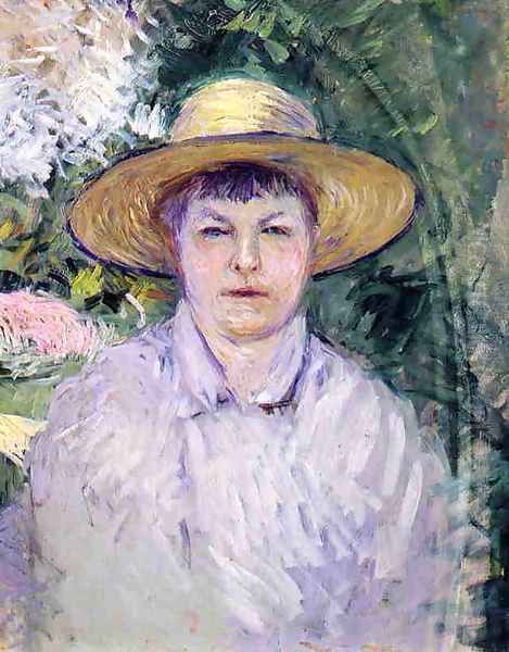 Portrait Of Madame Renoir Oil Painting by Gustave Caillebotte