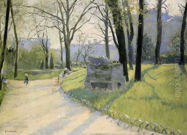 The Parc Monceau Oil Painting by Gustave Caillebotte