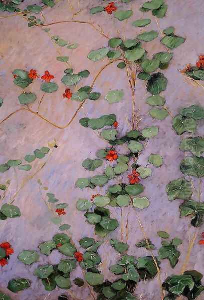 Nasturtiums Oil Painting by Gustave Caillebotte