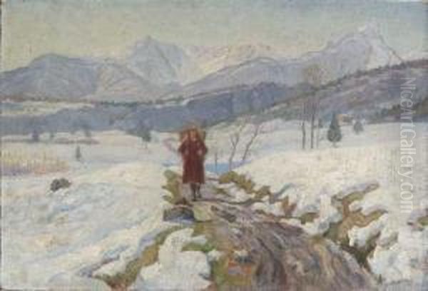 Ritorno Nel Paesaggio Innevato by Marco Davanzo