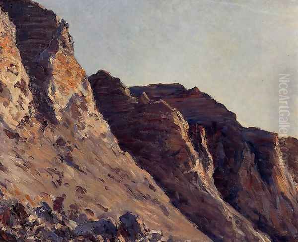 Cliff At Villers Sur Mer Oil Painting by Gustave Caillebotte