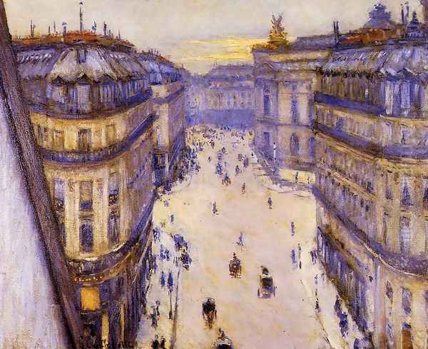 Rue Halevy Seen From The Sixth Floor Oil Painting by Gustave Caillebotte