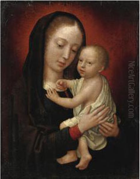 Madonna Col Bambino Oil Painting by Gerard David