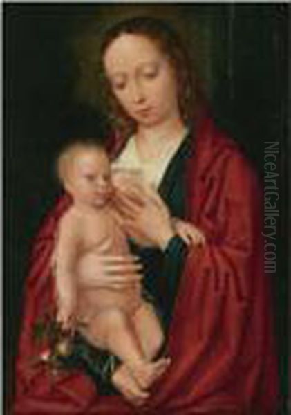 Madonna And Child Oil Painting by Gerard David