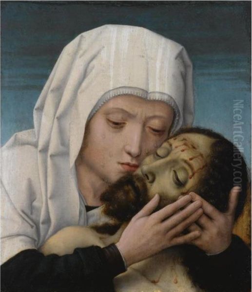 The Pieta Oil Painting by Gerard David