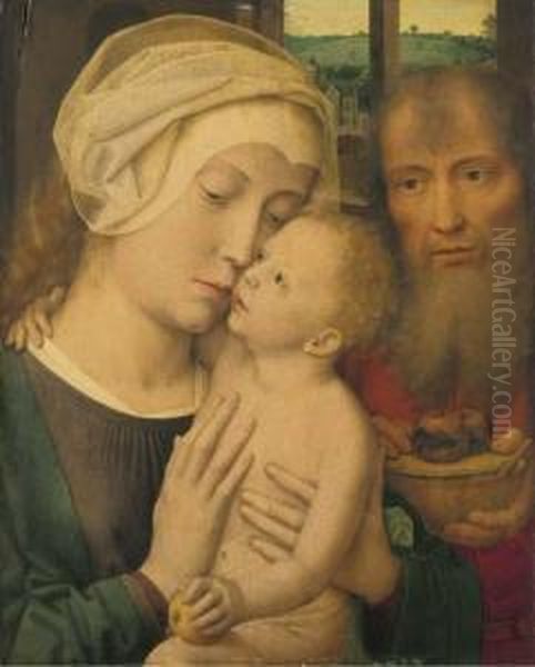 The Holy Family Oil Painting by Gerard David