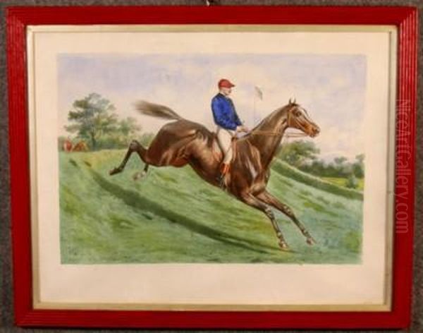 Fantino A Cavallo Oil Painting by Gustave David