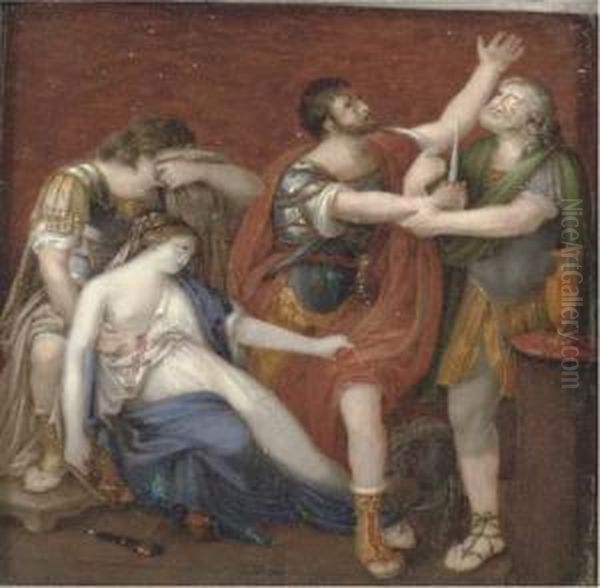 The Rape Of Lucretia Oil Painting by Jacques Louis David