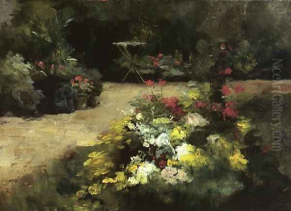 The Garden Oil Painting by Gustave Caillebotte