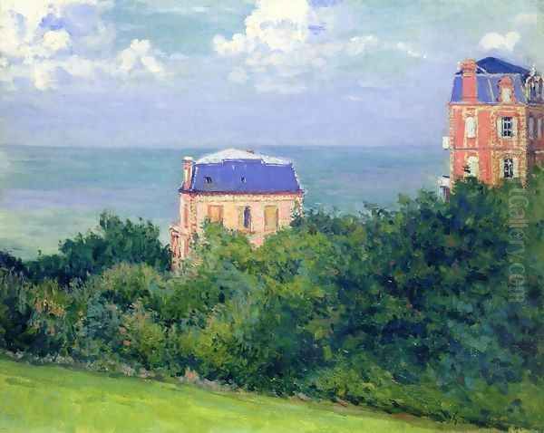 Villas At Villers Sur Mer Oil Painting by Gustave Caillebotte