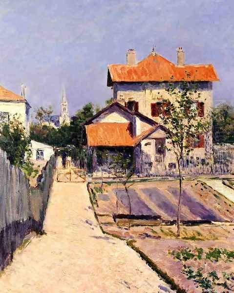 The Artists House At Petit Gennevilliers Oil Painting by Gustave Caillebotte