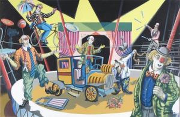 The Circus Oil Painting by David Davies