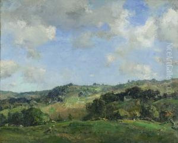 Rolling Hills Oil Painting by Charles Harold Davis