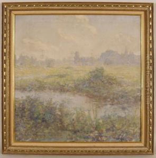 Connecticut Landscape Oil Painting by Charles Harold Davis