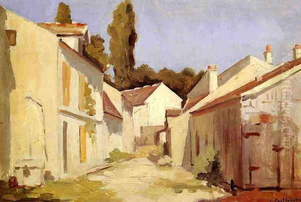 Yerres Close Of The Abbesses Oil Painting by Gustave Caillebotte