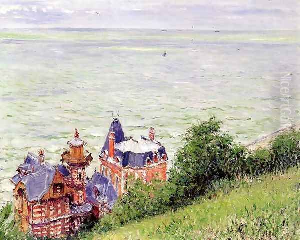 Villas At Trouville Oil Painting by Gustave Caillebotte