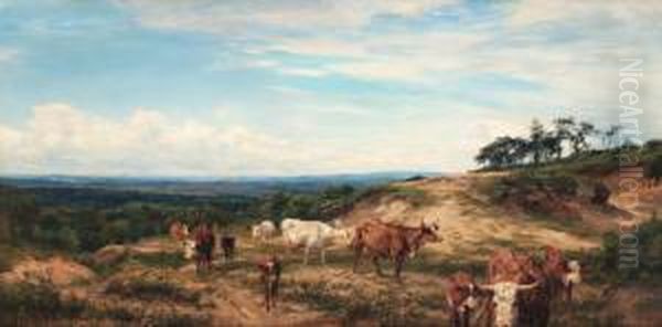 At Ewhurst - Surrey Oil Painting by Henry William Banks Davis, R.A.