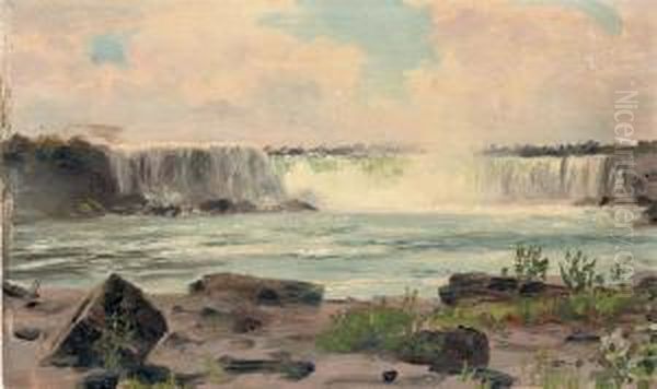 Niagara Falls Oil Painting by Henry William Banks Davis, R.A.