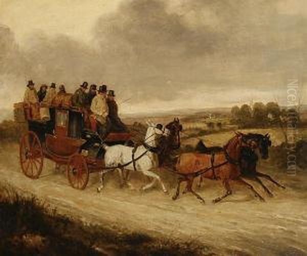 The Royal Mail Coach Oil Painting by Richard Barrett Davis