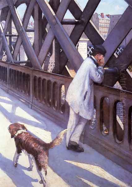 Le Pont De L'Europe (detail) Oil Painting by Gustave Caillebotte