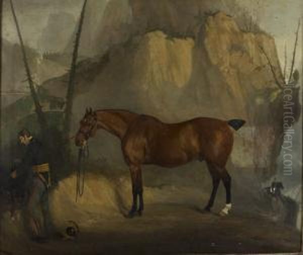 Painting Of Horse And Rider Oil Painting by Richard Barrett Davis