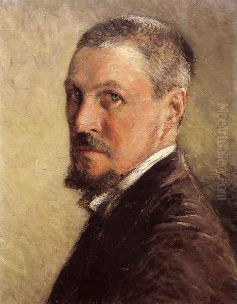 Self Portrait Oil Painting by Gustave Caillebotte