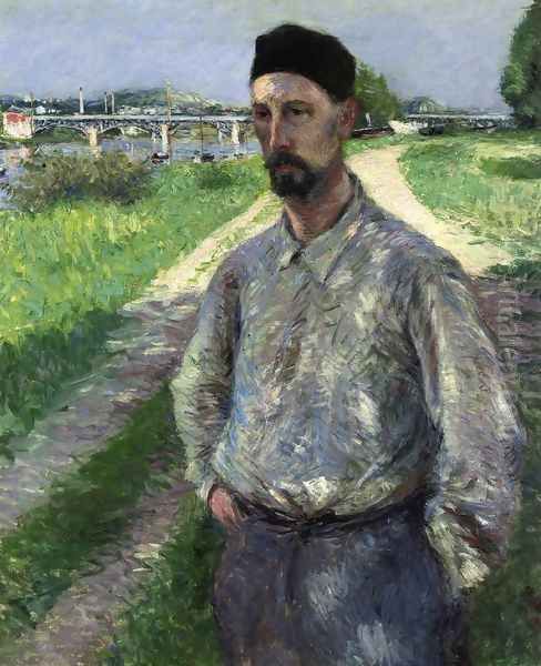 Portrait of Eugene Lamy Oil Painting by Gustave Caillebotte