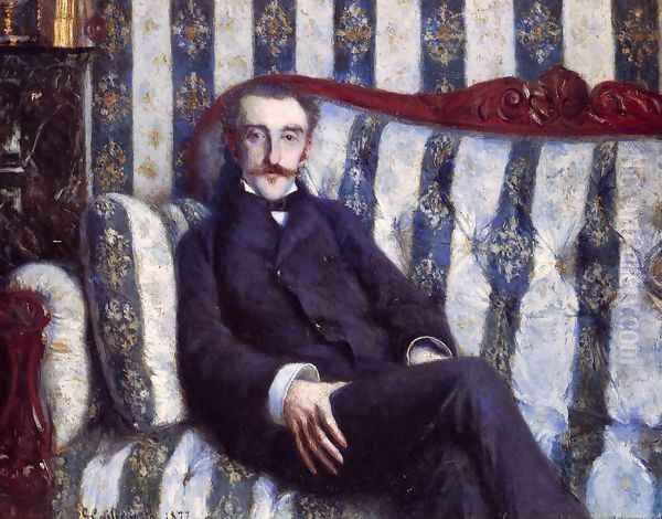 Portrait of a Man Oil Painting by Gustave Caillebotte