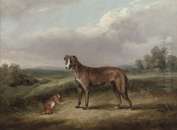 A Successful Hunt Oil Painting by William Henry Davis