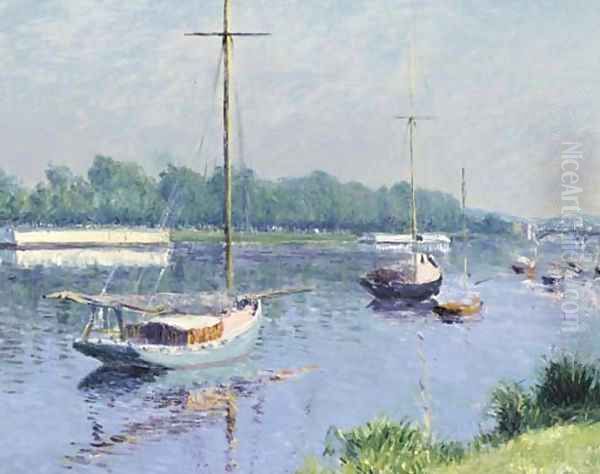 Le bassin d'Argenteuil Oil Painting by Gustave Caillebotte