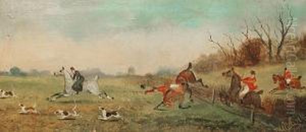 Hunting Scenes, A Set Of Four Oil Painting by Philip Dawe