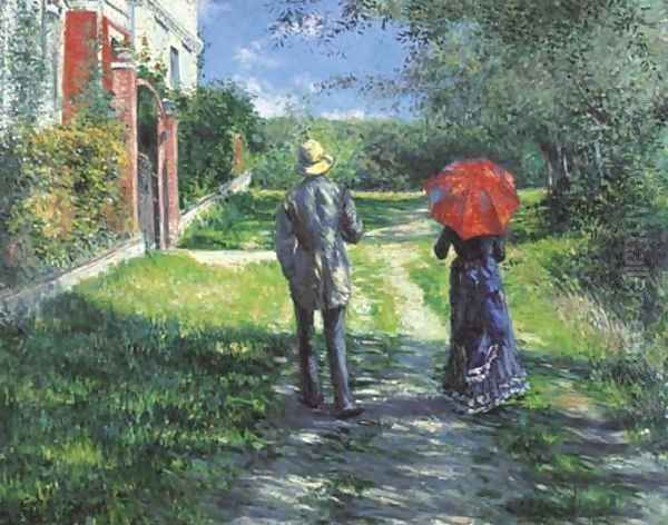 Chemin montant Oil Painting by Gustave Caillebotte