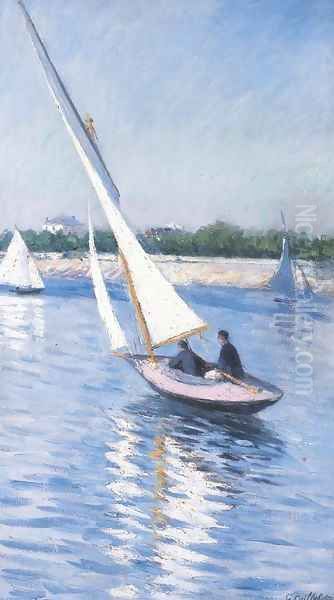 Voiliers sur la Seine à Argenteuil Oil Painting by Gustave Caillebotte