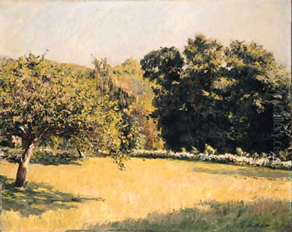 Un Jardin Trouville (A Garden in Trouville) Oil Painting by Gustave Caillebotte