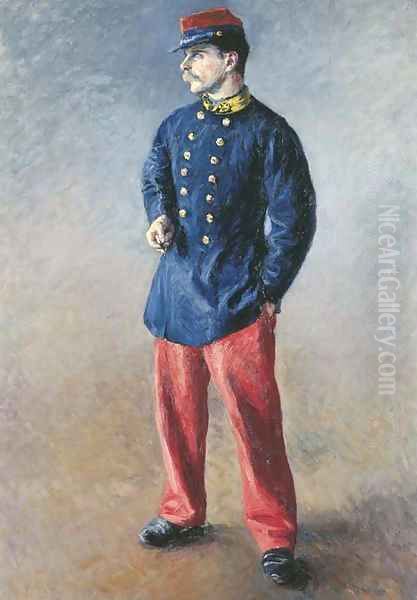 Un soldat Oil Painting by Gustave Caillebotte