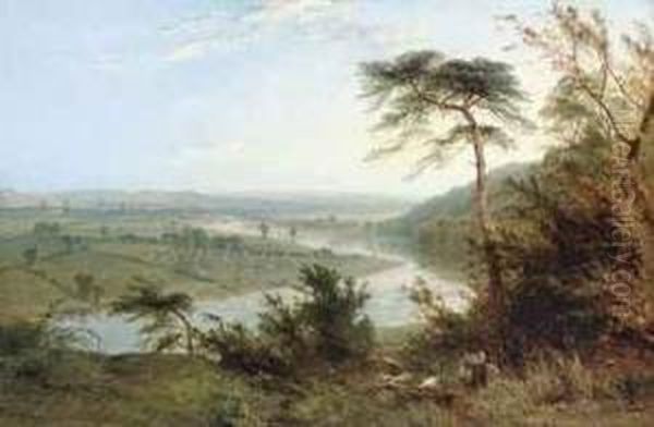 The Valley Of Trent Oil Painting by Henry Thomas Dawson