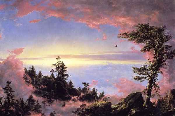 Above The Clouds At Sunrise Oil Painting by Frederic Edwin Church